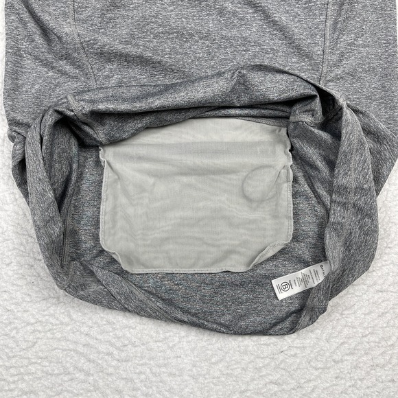 Athleta Shirt Womens Medium Gray Pacifica Contoured Heather‎ Tee Yoga Run Hike - Picture 10 of 13
